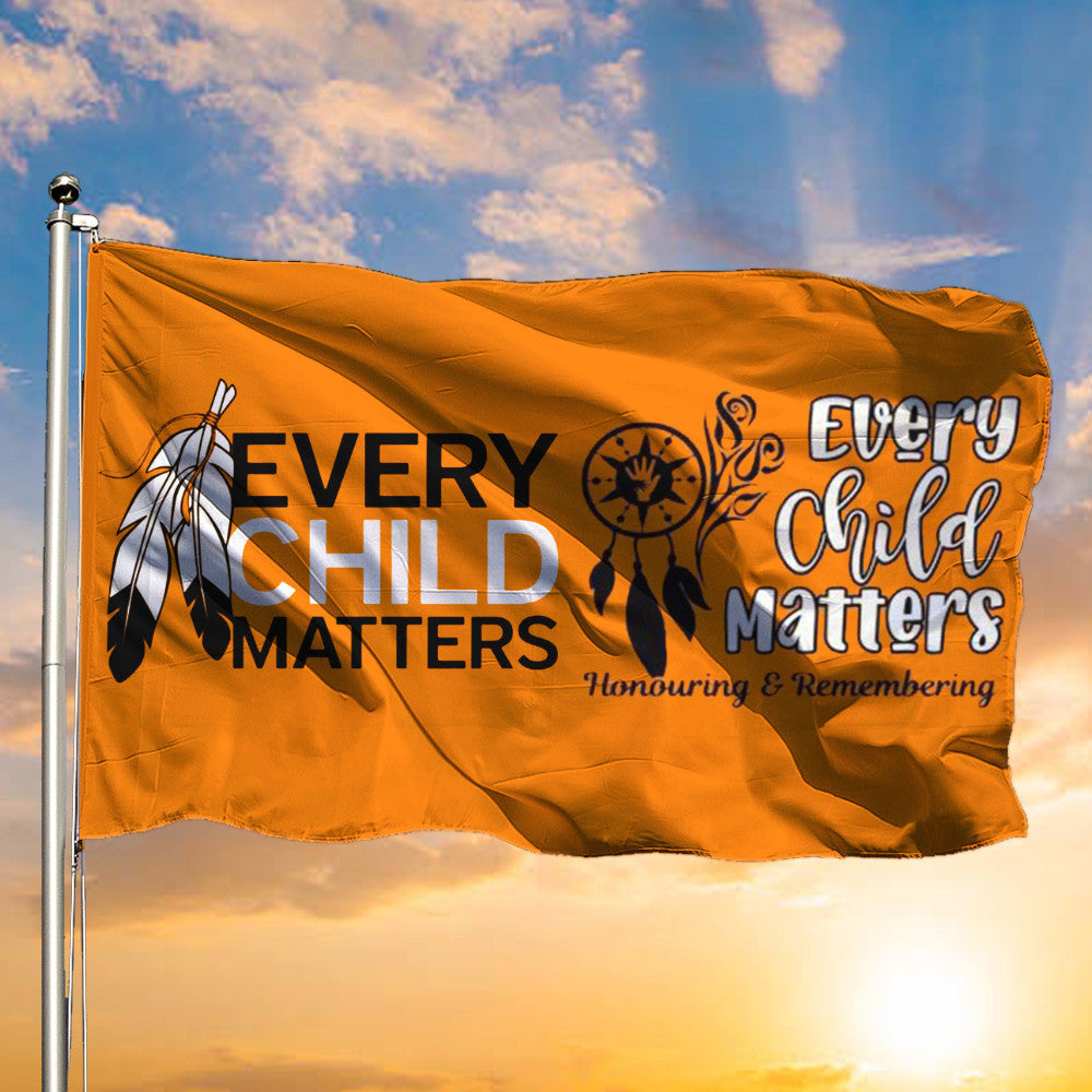 Every Child Matters Flag Honouring And Remembering Orange Day Every Child Matters Merch
