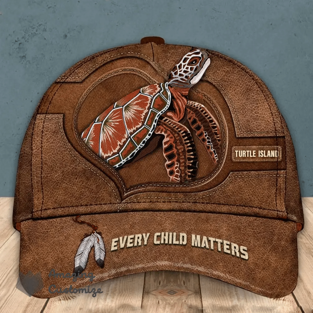 Turtle Island Every Child Matters Hat Sept 30th Orange Day Canada Merchandise
