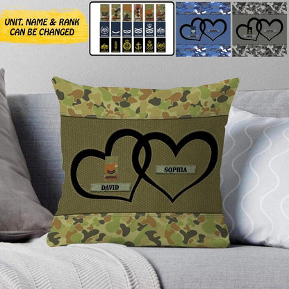Coussin personnalisé pour vétérans/soldats australiens imprimé