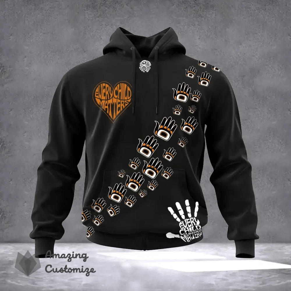 Every Child Matters Hoodie Support Orange Shirt Day Canada Clothing