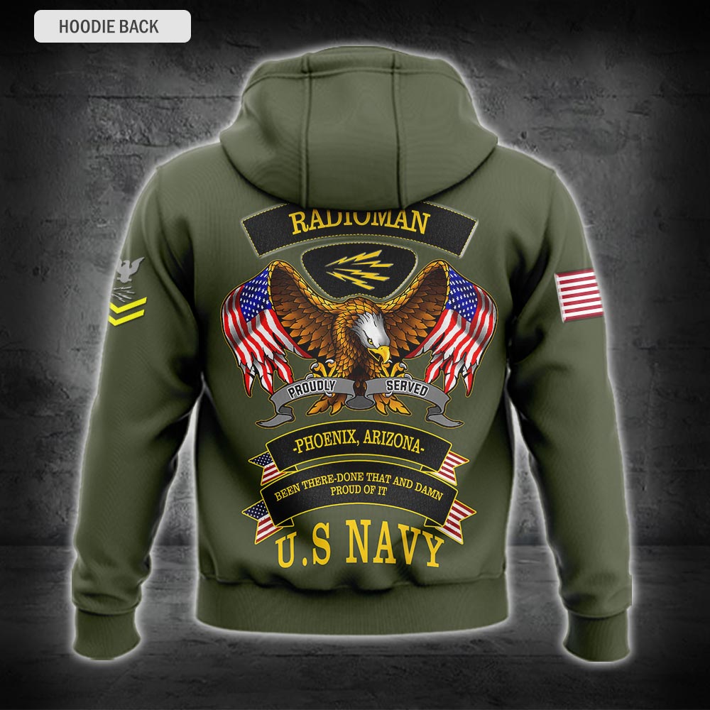 US Military – Navy Rating All Over Print Hoodie