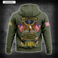 Sweat à capuche à imprimé intégral de l'armée américaine - Division de l'armée