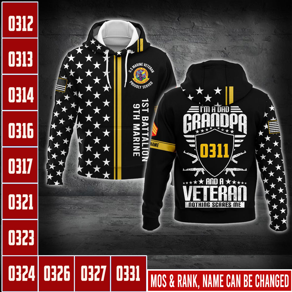 US Military – Marine MOS All Over Print Bomber Jacket