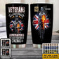 Personalized United Kingdom Veteran/ Soldier With Rank And Name Camo Tumbler All Over Printed 0202240001