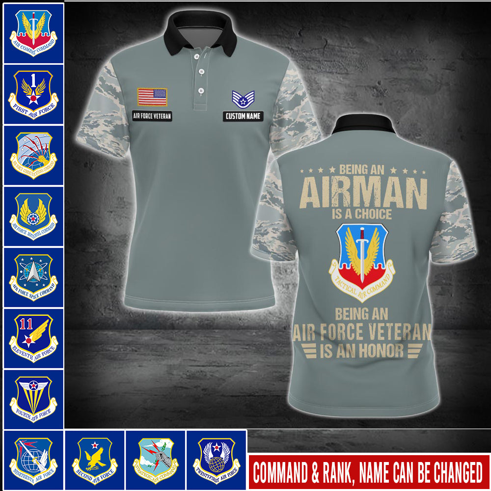 US Military – Air Force Command All Over Print Bomber Jacket