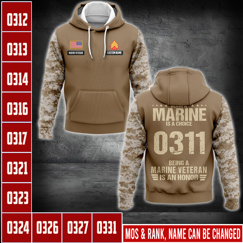 US Military – Marine MOS All Over Print Bomber Jacket