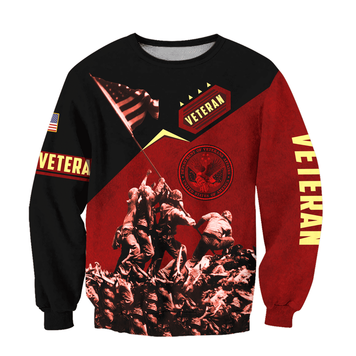 US Veteran - Eagle With American Flag Unisex Shirts