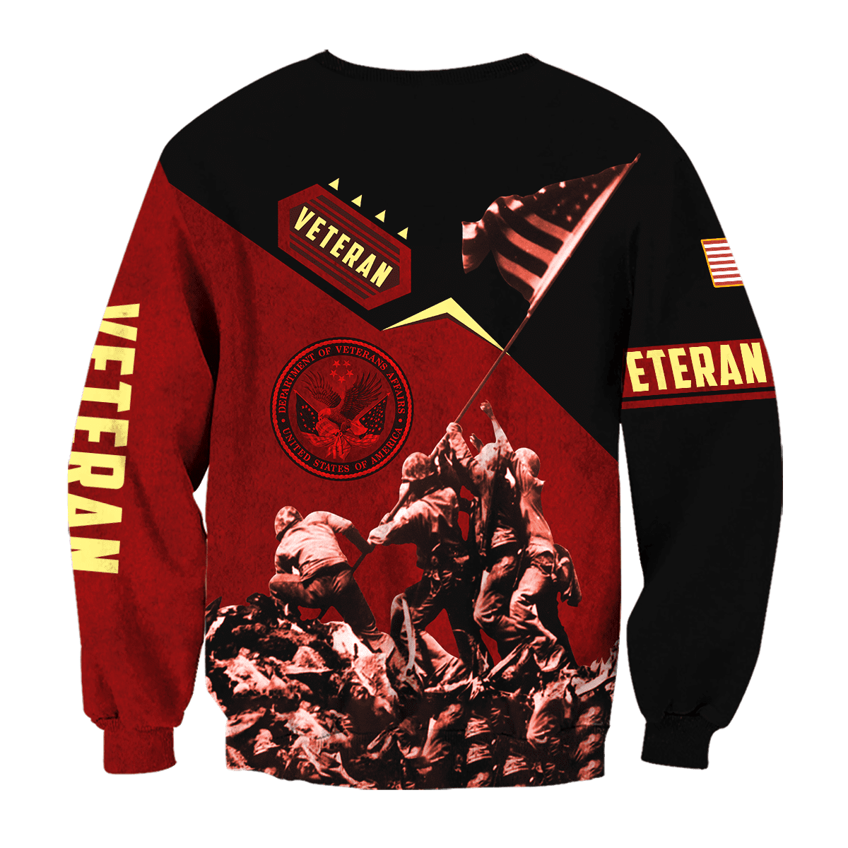 US Veteran - Eagle With American Flag Unisex Shirts