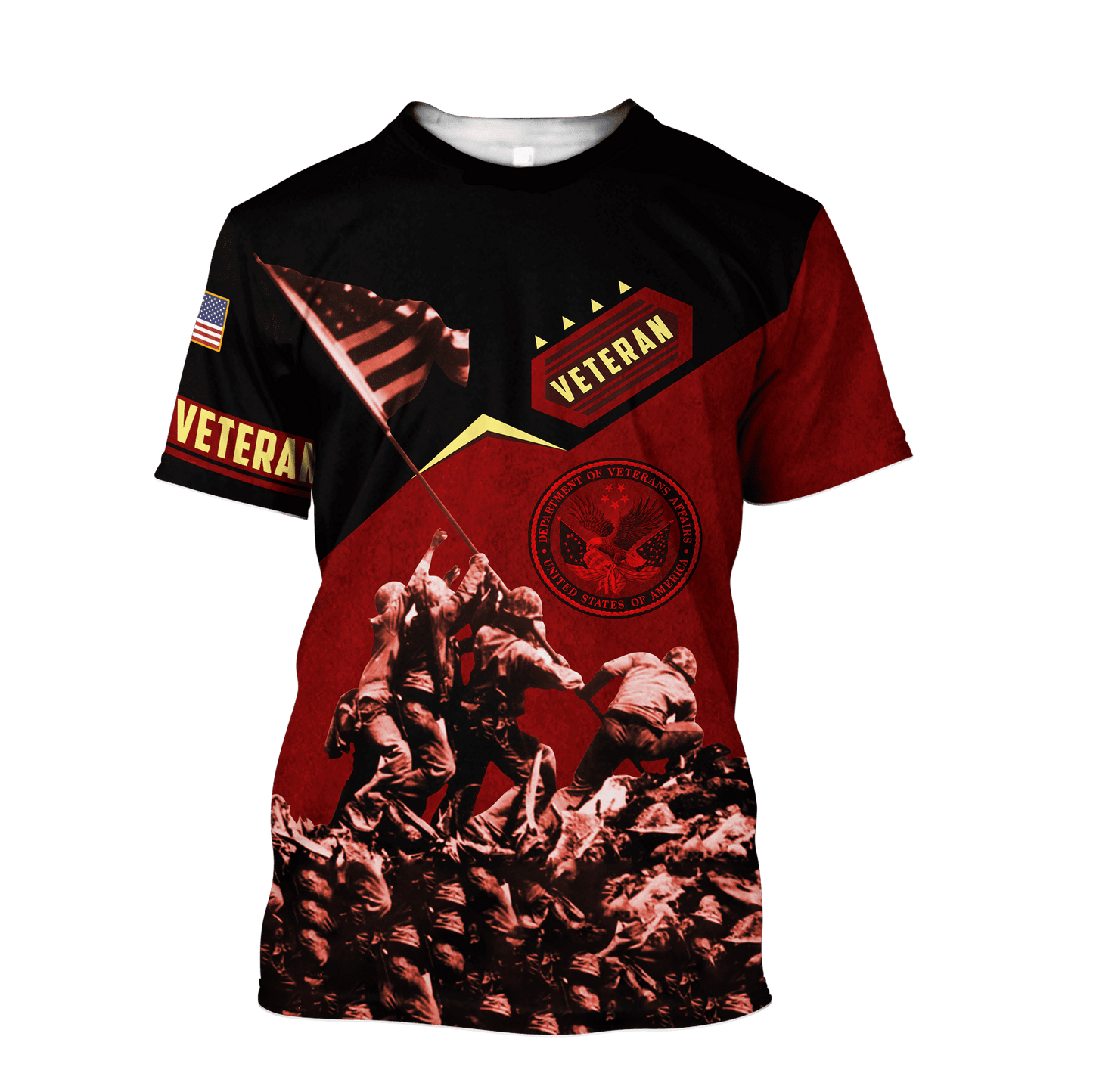 US Veteran - Eagle With American Flag Unisex Shirts