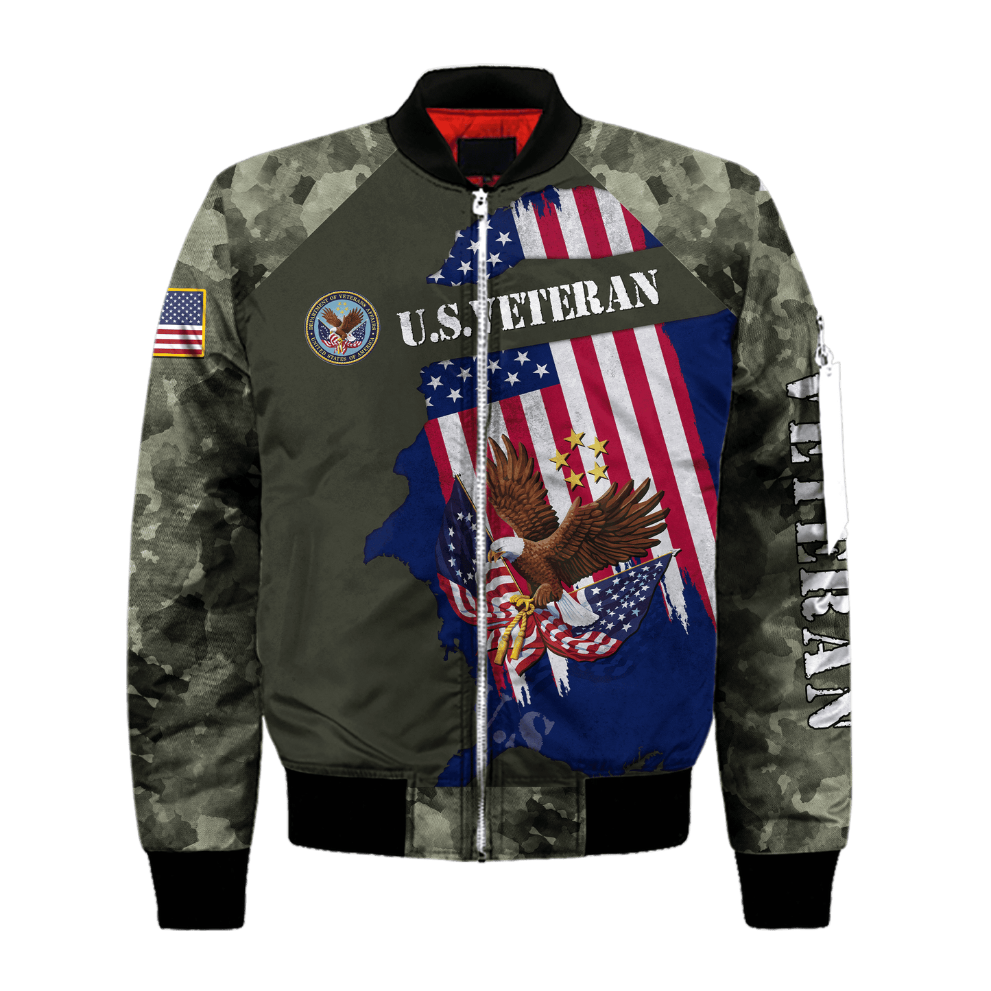 US Veteran - Eagle With American Flag Unisex Shirts