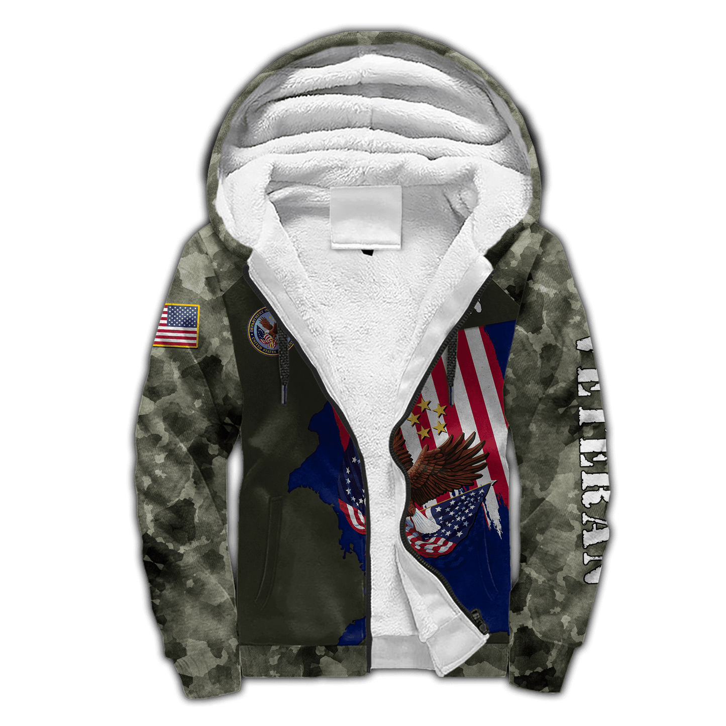 US Veteran - Eagle With American Flag Unisex Shirts