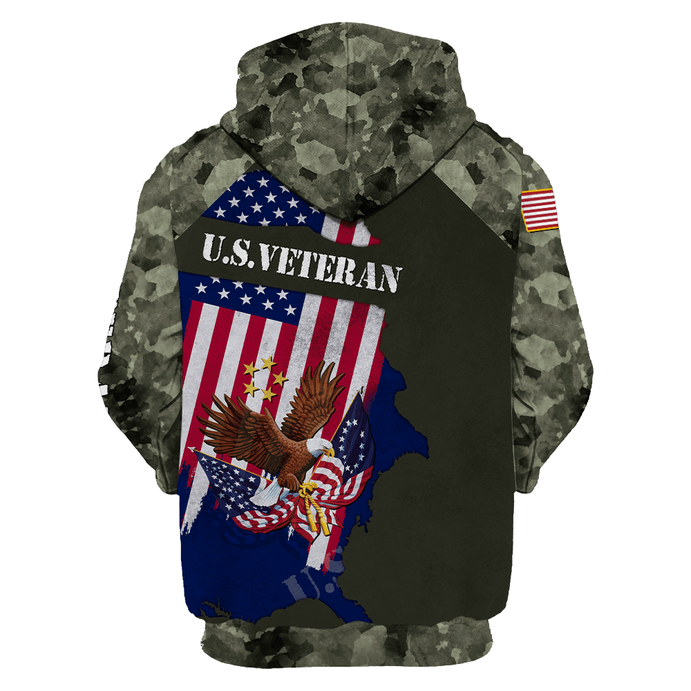 US Veteran - Eagle With American Flag Unisex Shirts