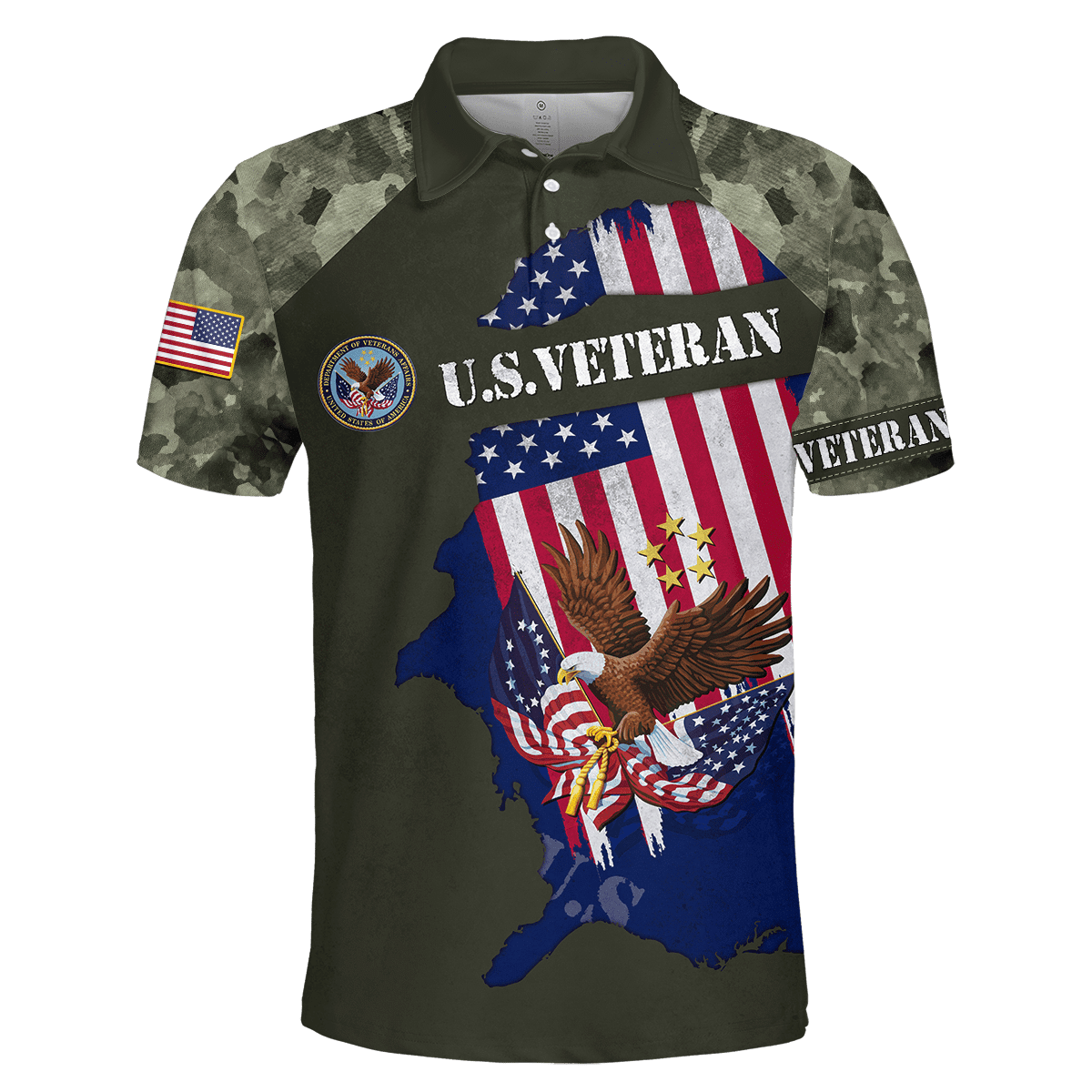 US Veteran - Eagle With American Flag Unisex Shirts