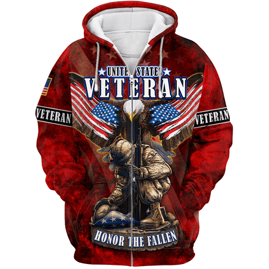 US Veteran - Eagle With American Flag Unisex Shirts