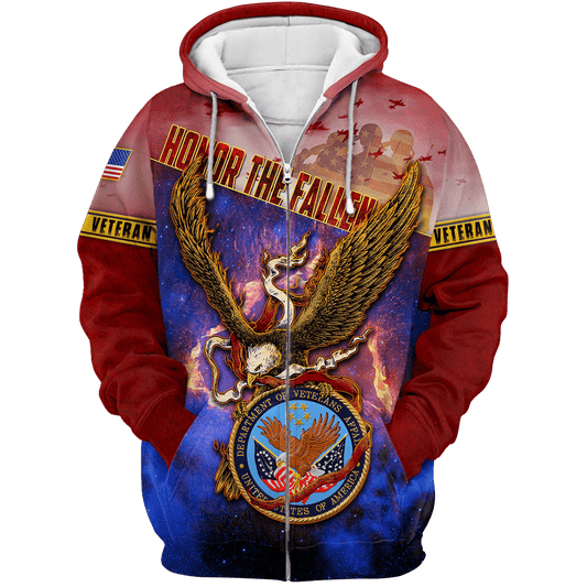 US Veteran - Eagle With American Flag Unisex Shirts