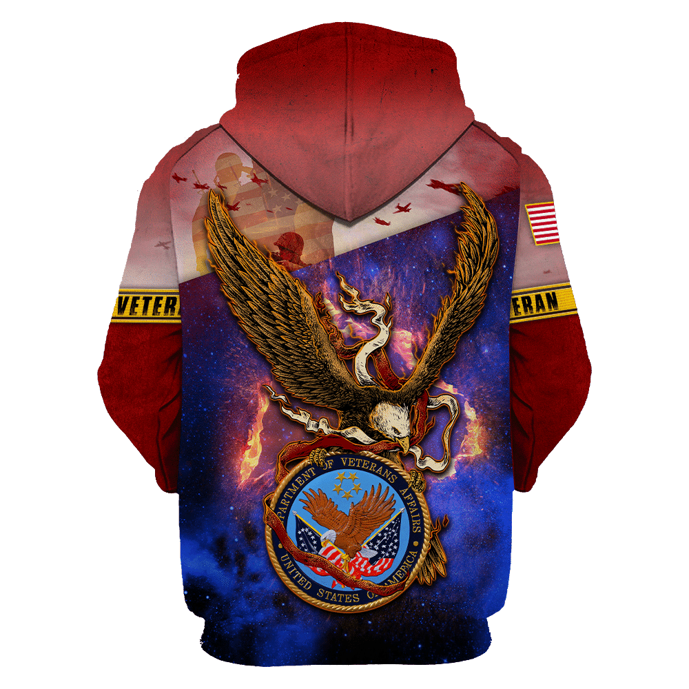 US Veteran - Eagle With American Flag Unisex Shirts