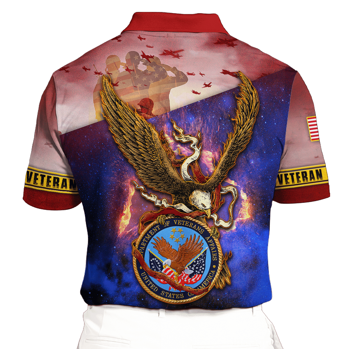 US Veteran - Eagle With American Flag Unisex Shirts