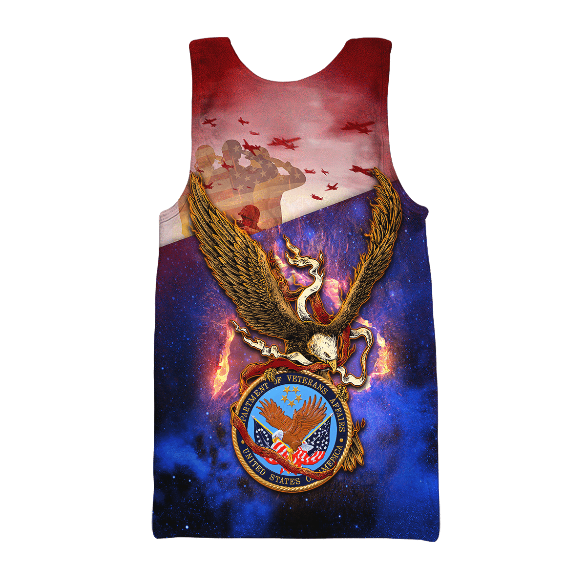 US Veteran - Eagle With American Flag Unisex Shirts