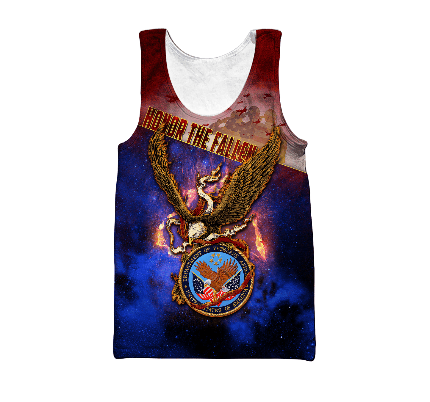 US Veteran - Eagle With American Flag Unisex Shirts