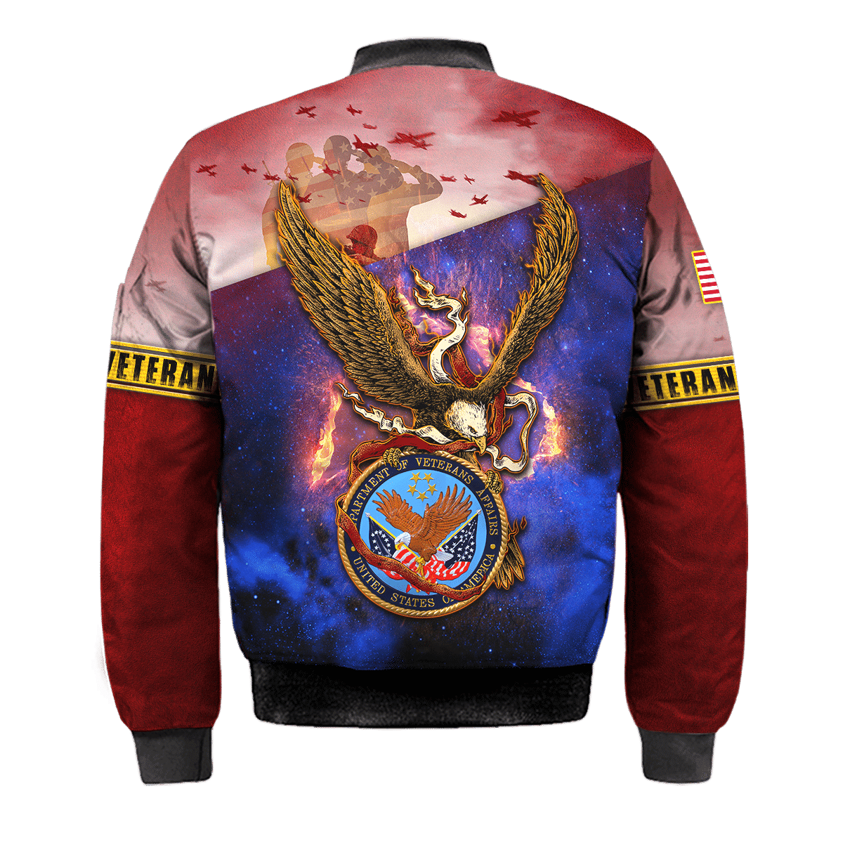 US Veteran - Eagle With American Flag Unisex Shirts