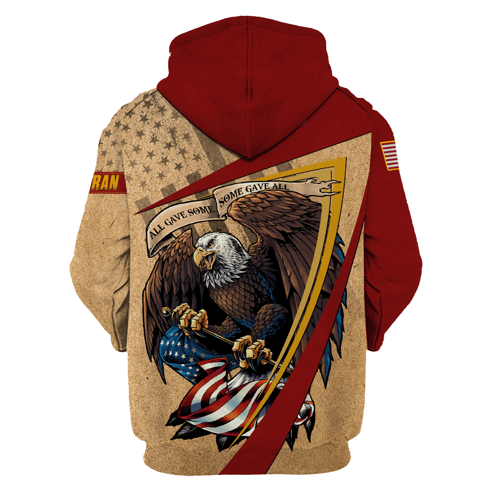US Veteran - Eagle With American Flag Unisex Shirts