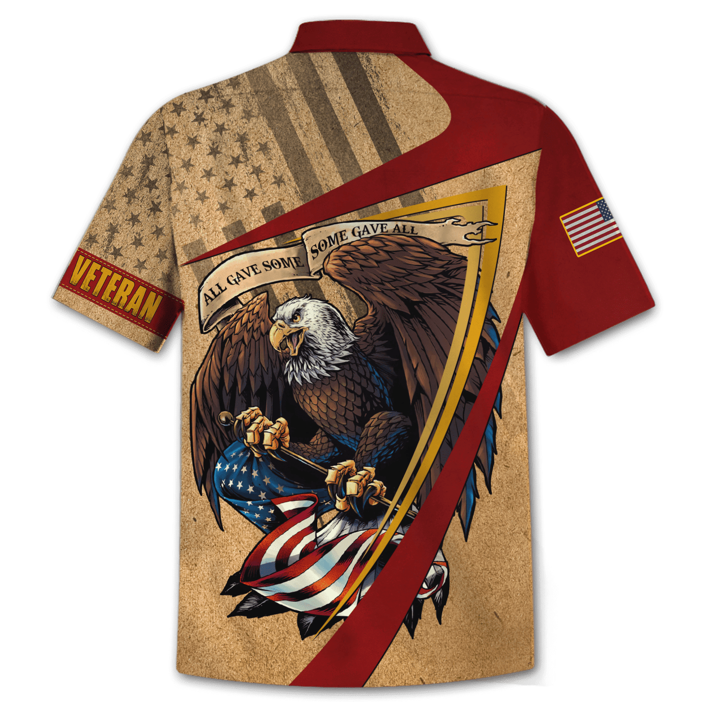 US Veteran - Eagle With American Flag Unisex Shirts