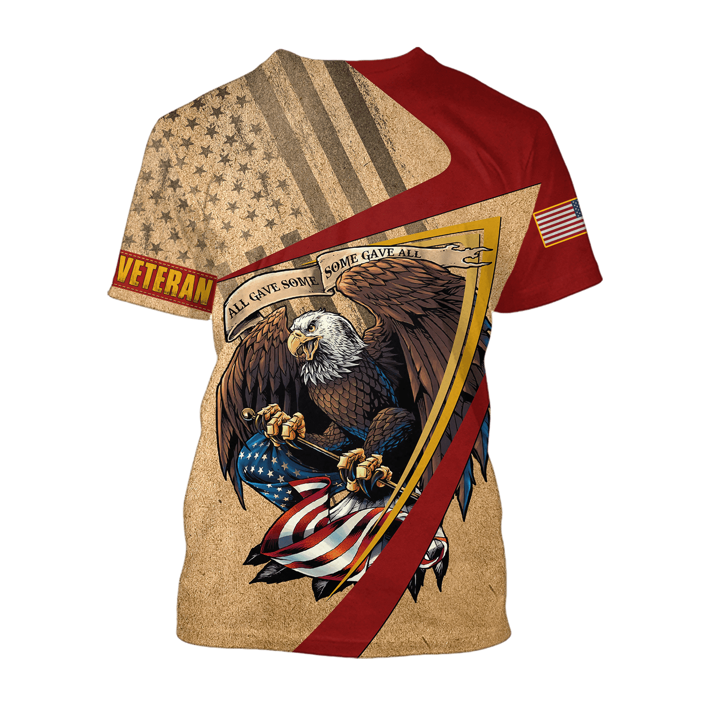 US Veteran - Eagle With American Flag Unisex Shirts