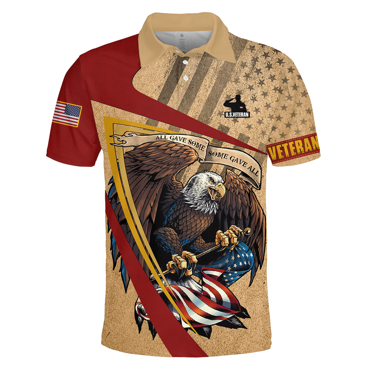 US Veteran - Eagle With American Flag Unisex Shirts