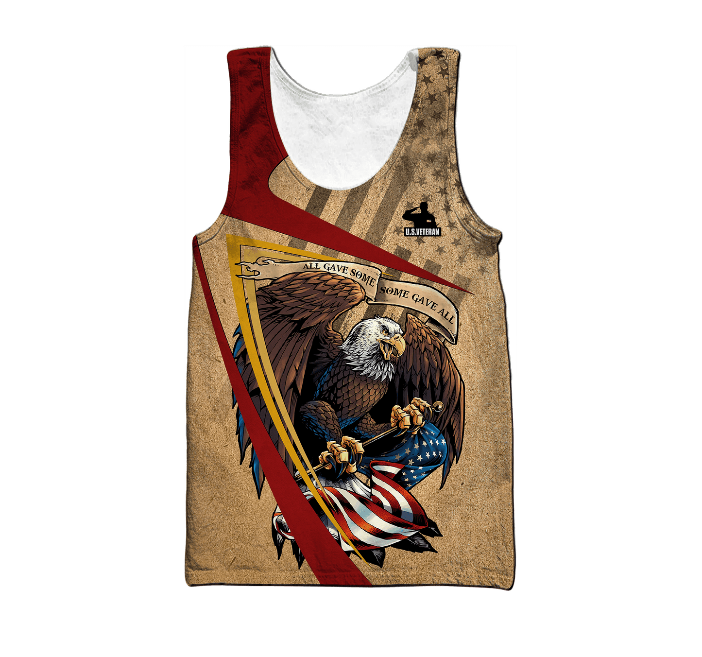 US Veteran - Eagle With American Flag Unisex Shirts