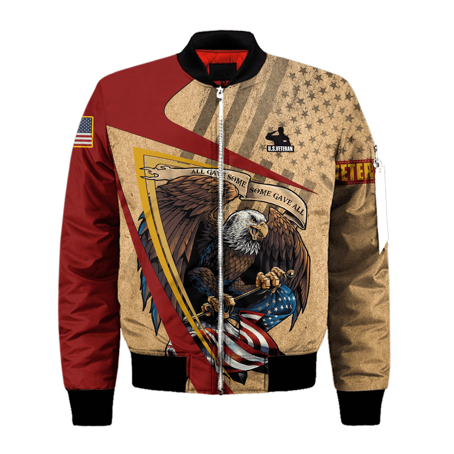 US Veteran - Eagle With American Flag Unisex Shirts