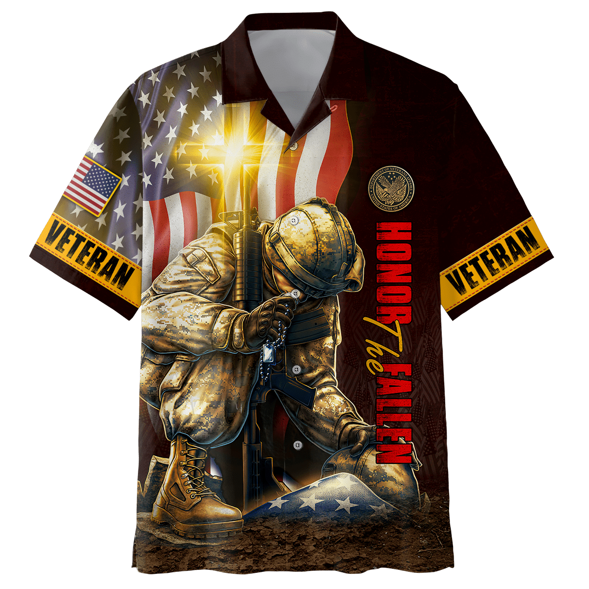 US Veteran - Eagle With American Flag Unisex Shirts