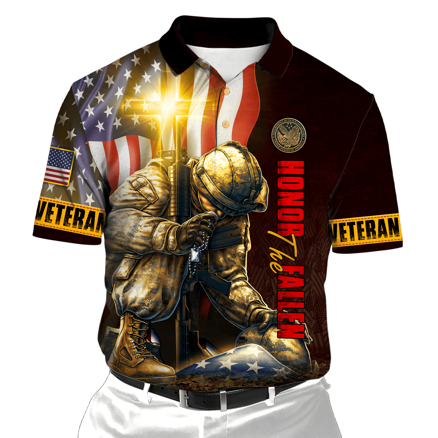US Veteran - Eagle With American Flag Unisex Shirts