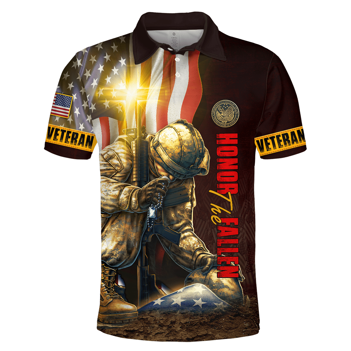 US Veteran - Eagle With American Flag Unisex Shirts