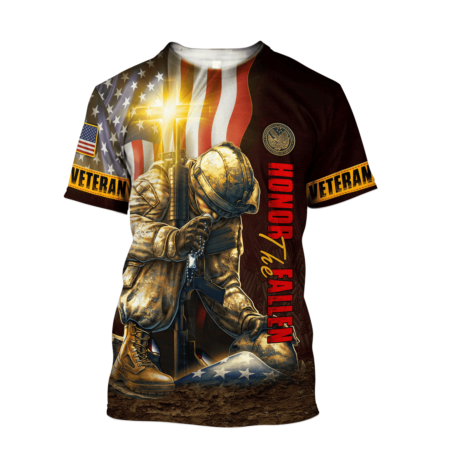US Veteran - Eagle With American Flag Unisex Shirts