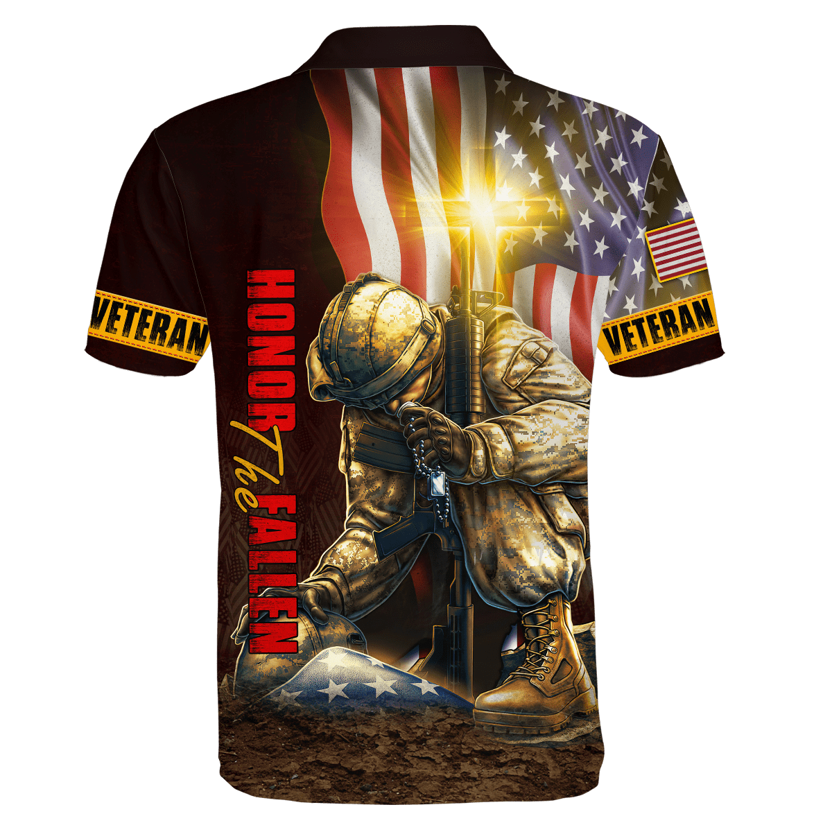 US Veteran - Eagle With American Flag Unisex Shirts