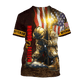 US Veteran - Eagle With American Flag Unisex Shirts