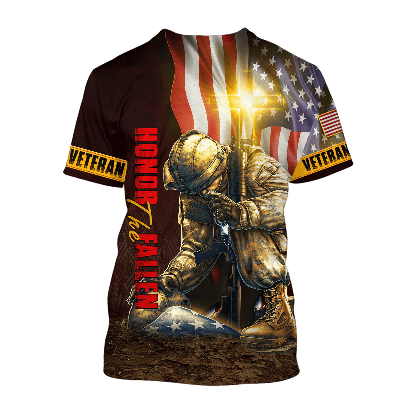 US Veteran - Eagle With American Flag Unisex Shirts