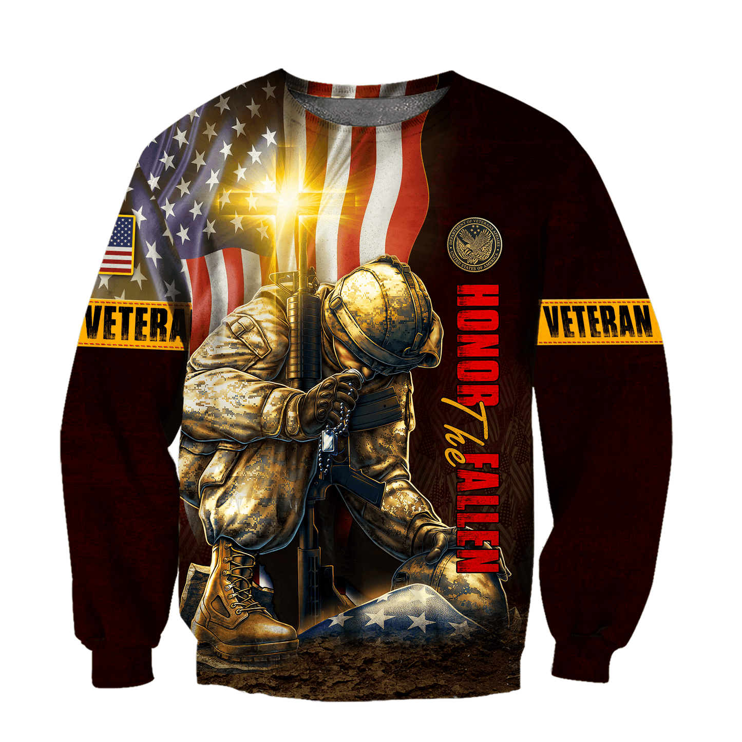 US Veteran - Eagle With American Flag Unisex Shirts