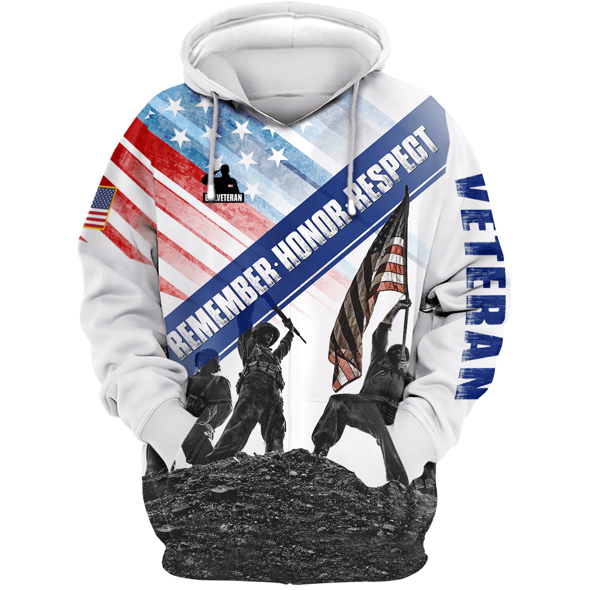 US Veteran - Eagle With American Flag Unisex Shirts