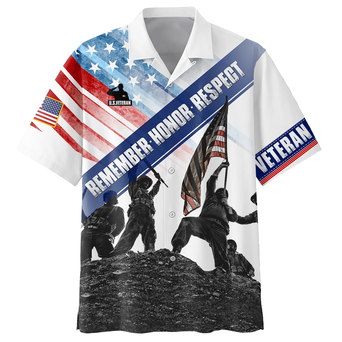 US Veteran - Eagle With American Flag Unisex Shirts