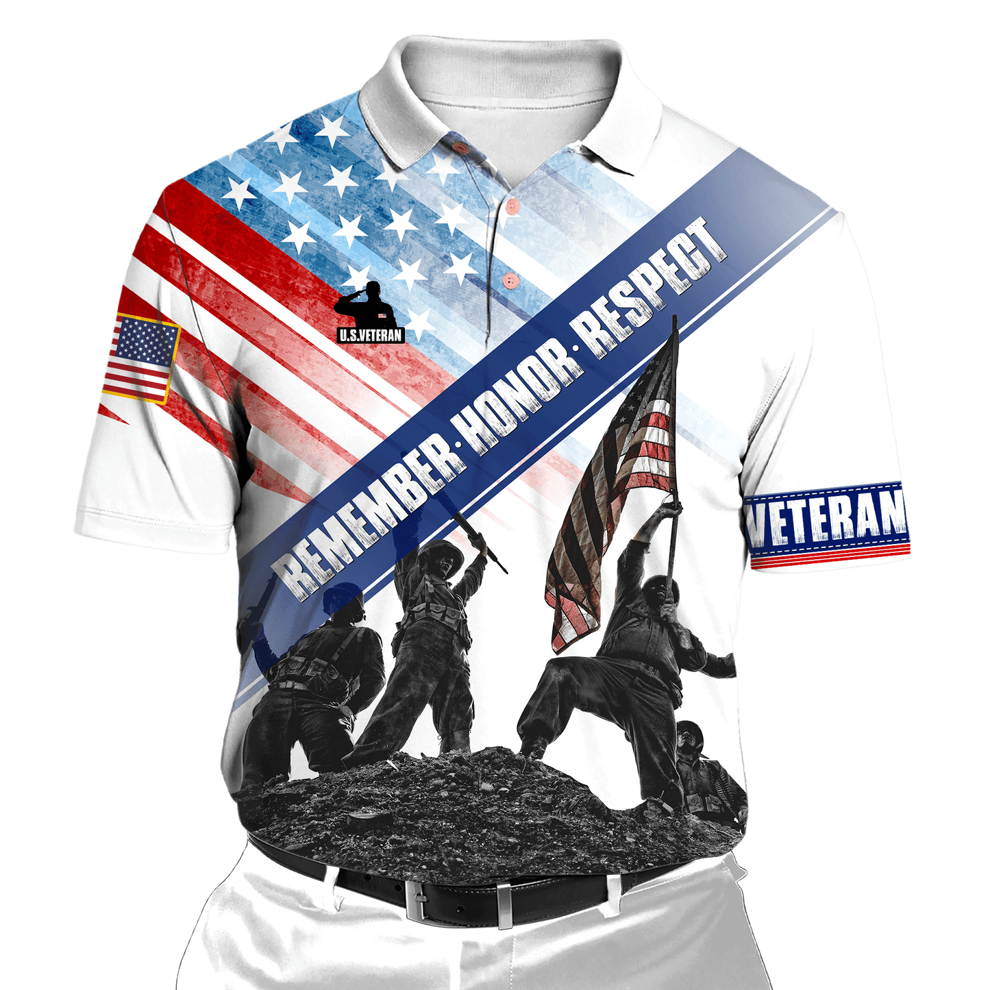 US Veteran - Eagle With American Flag Unisex Shirts