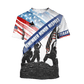 US Veteran - Eagle With American Flag Unisex Shirts