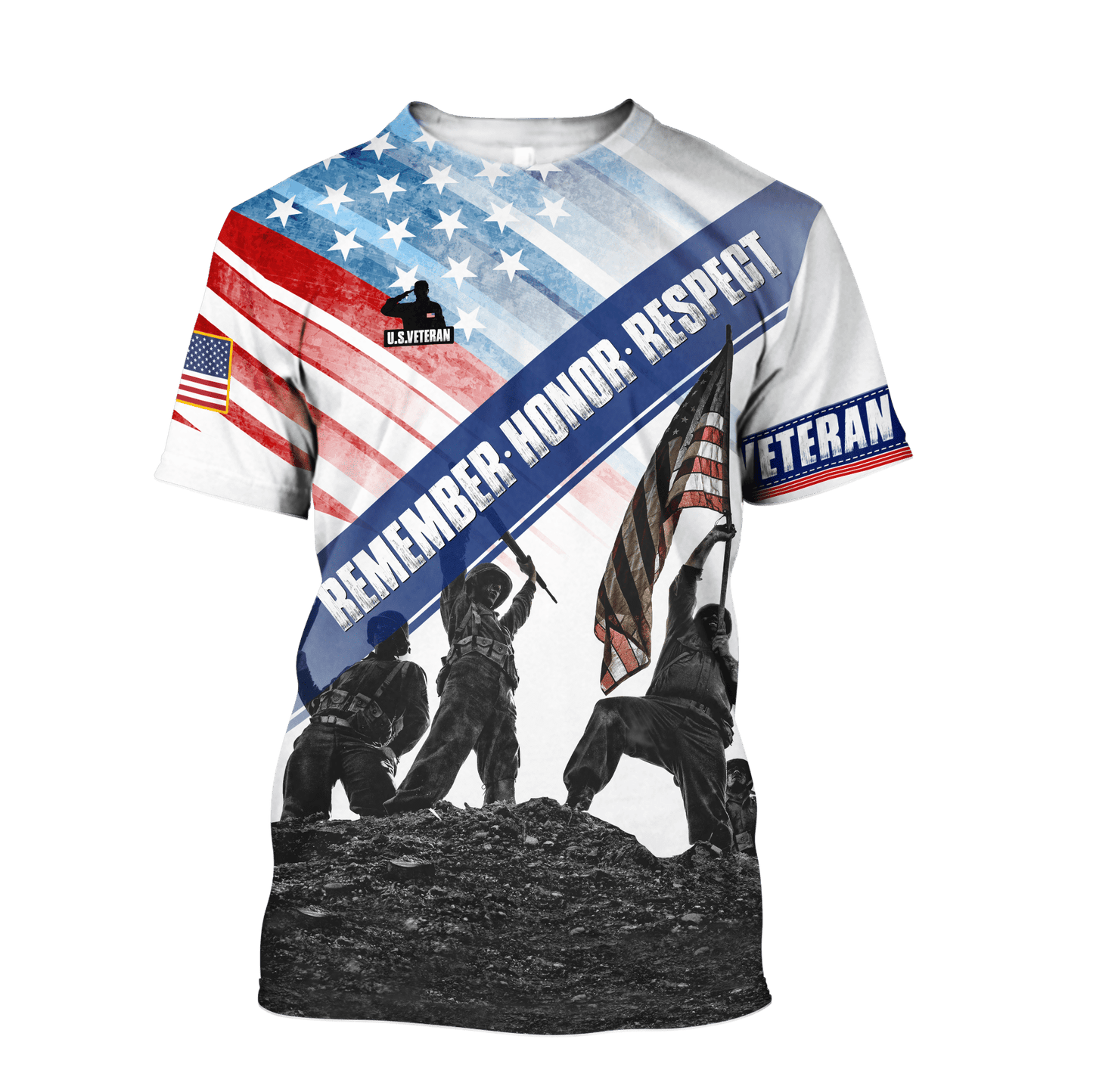 US Veteran - Eagle With American Flag Unisex Shirts
