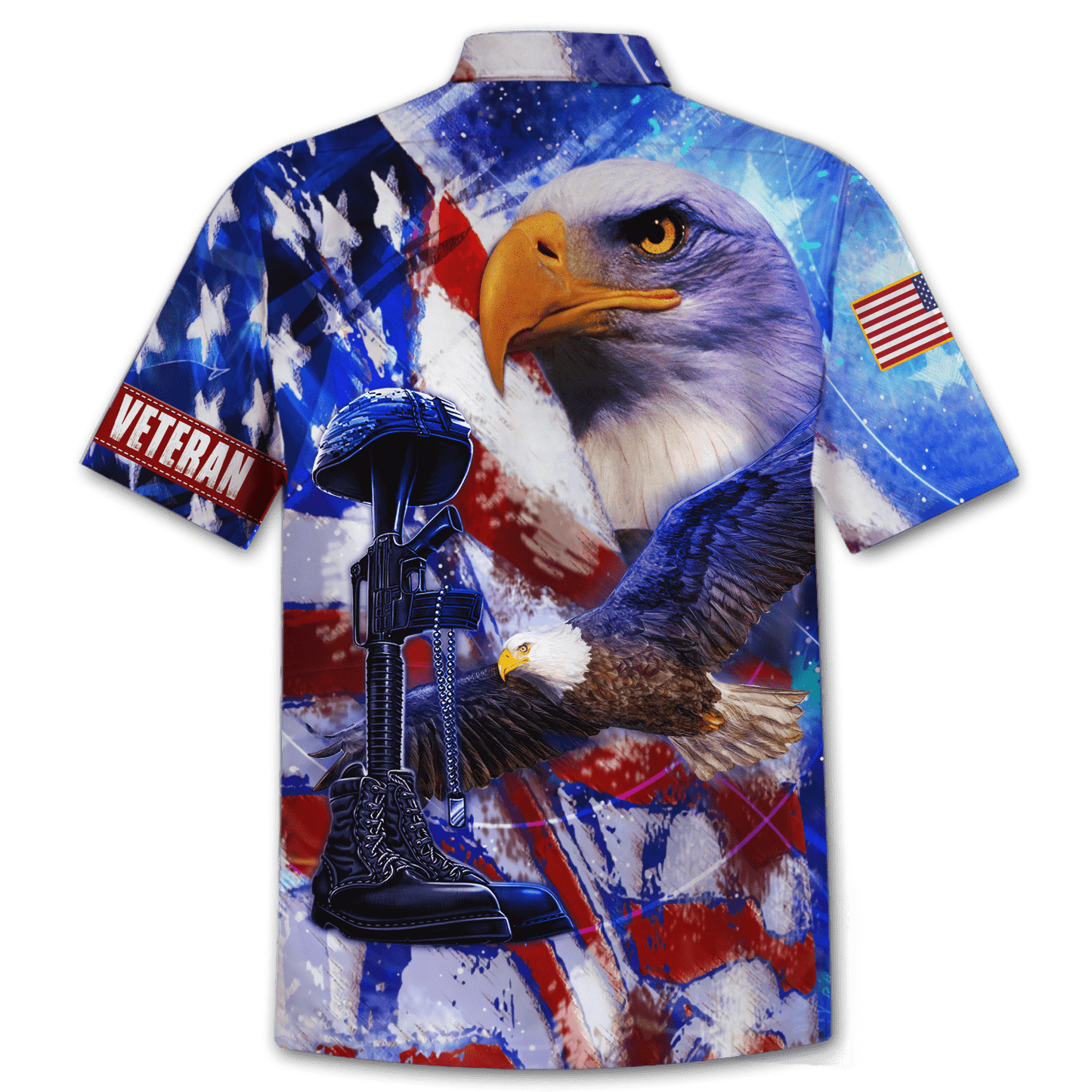 US Veteran - Eagle With American Flag Unisex Shirts
