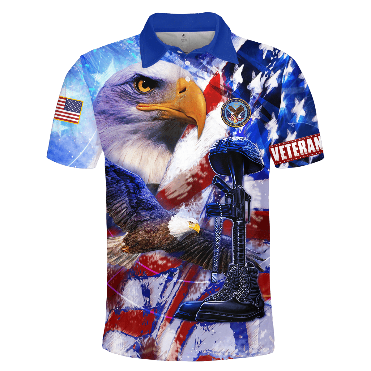 US Veteran - Eagle With American Flag Unisex Shirts