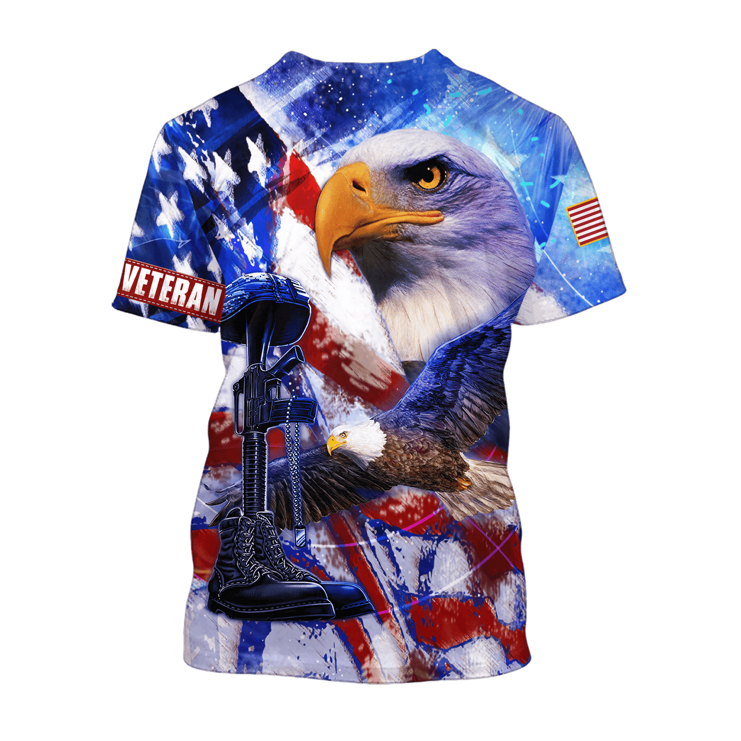 US Veteran - Eagle With American Flag Unisex Shirts