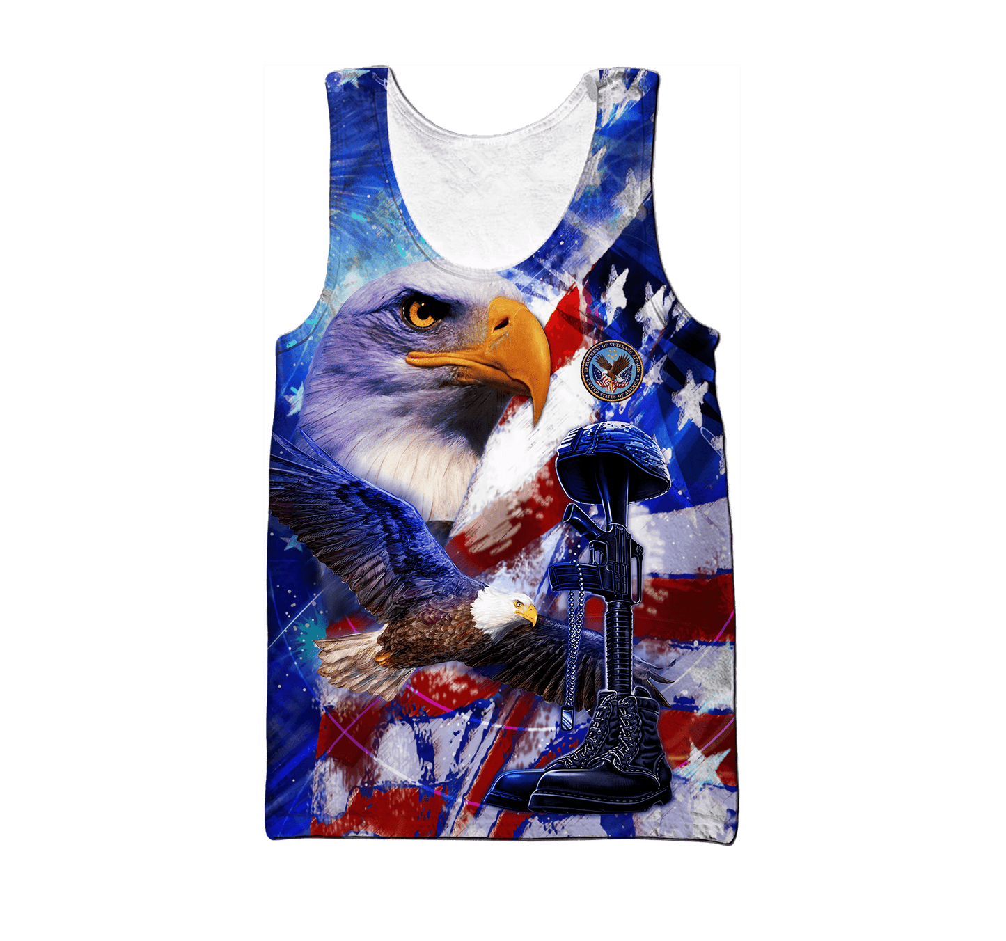US Veteran - Eagle With American Flag Unisex Shirts