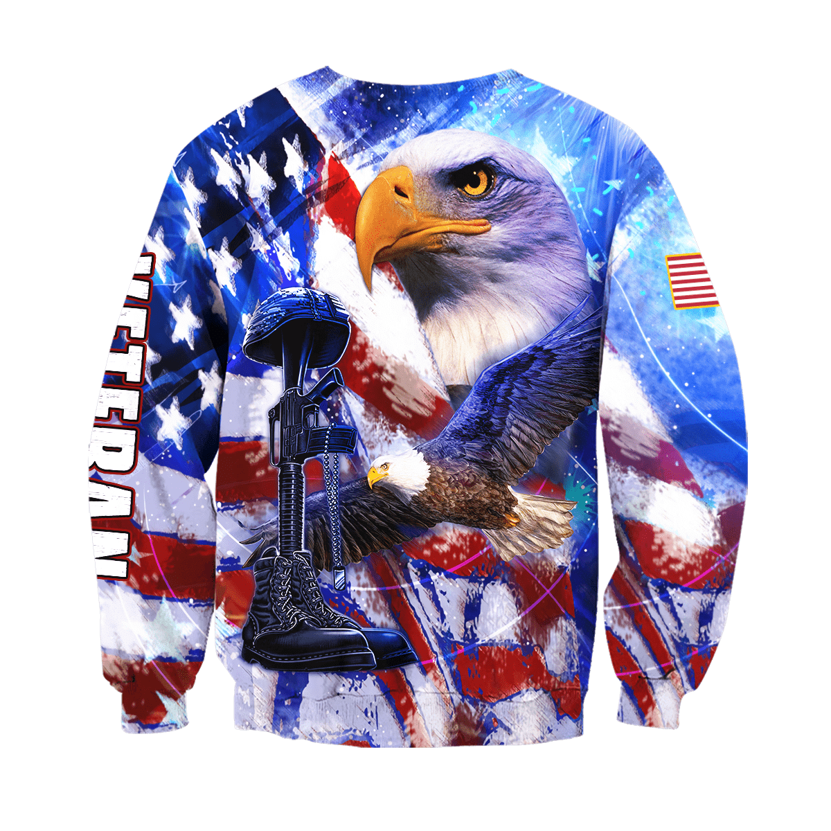 US Veteran - Eagle With American Flag Unisex Shirts