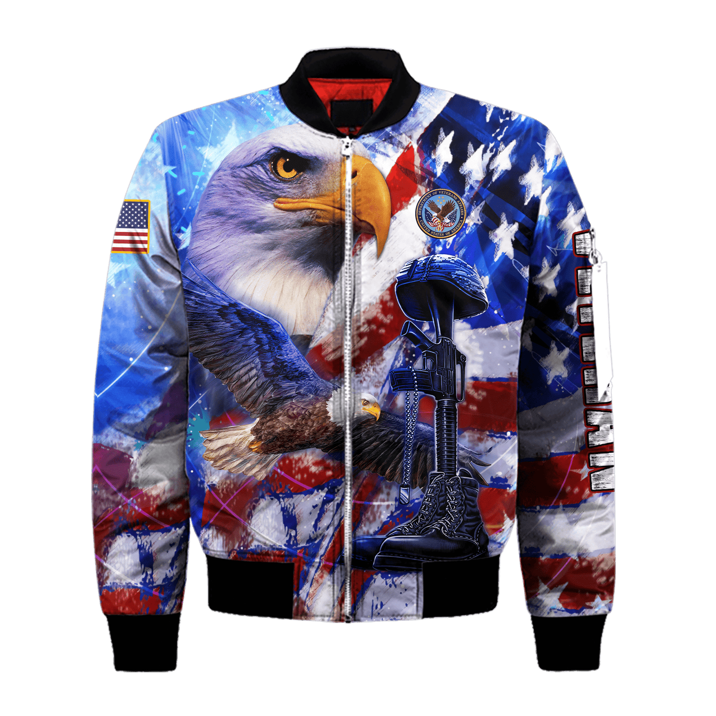 US Veteran - Eagle With American Flag Unisex Shirts