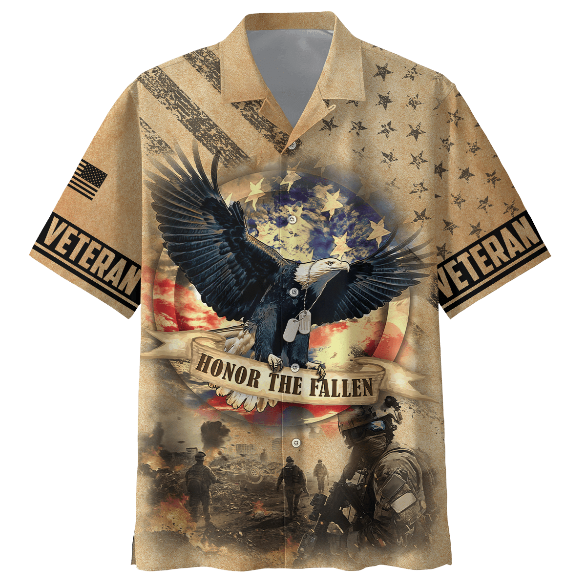 US Veteran - Eagle With American Flag Unisex Shirts